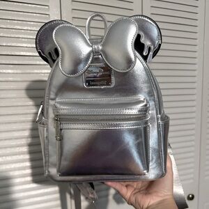 Disney 100 Platinum Drip Loungefly Backpack